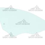 RIGHT FRONT DOOR GLASS GREEN (1 HOLE) SEKURIT
